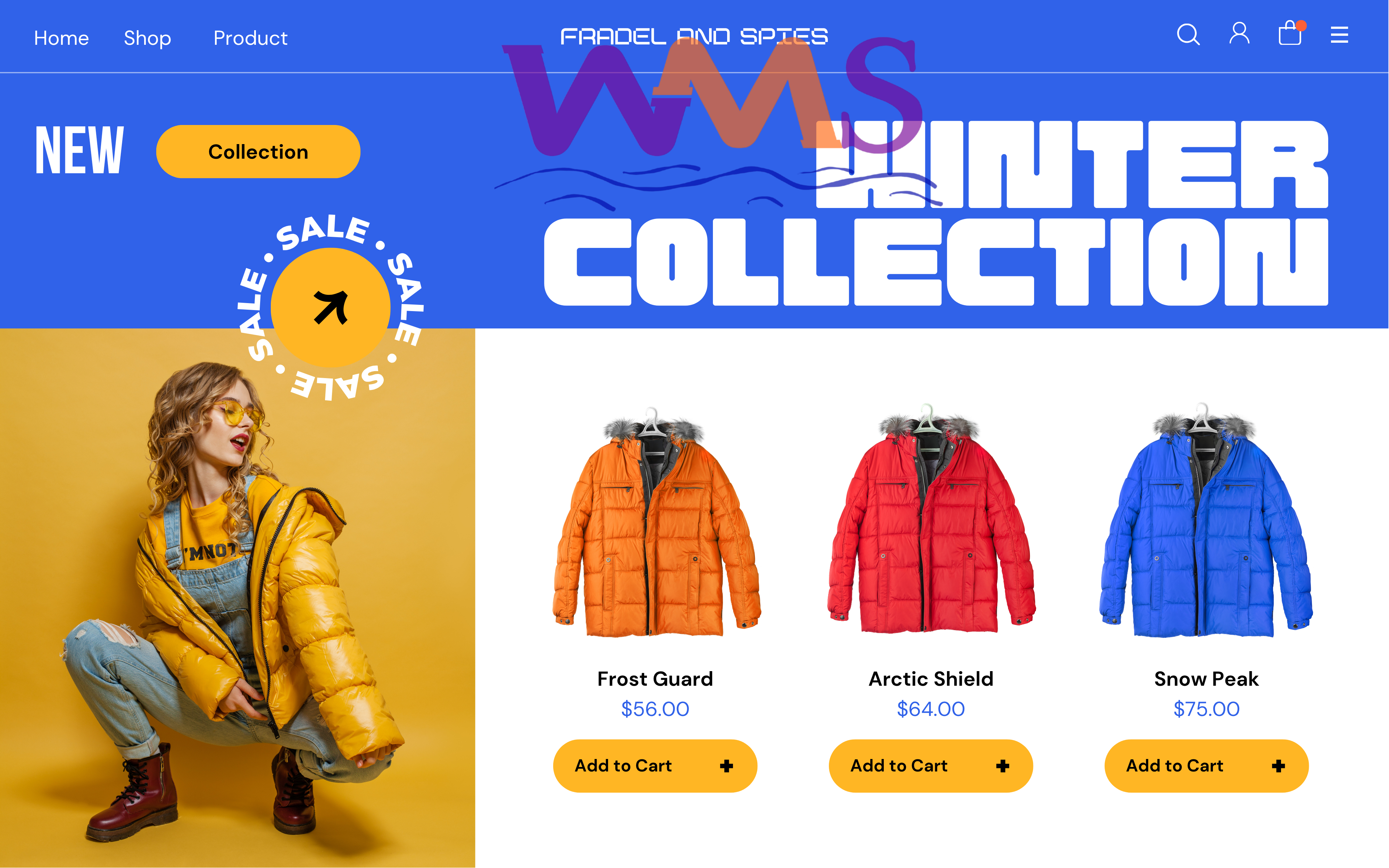 Shops Website Template