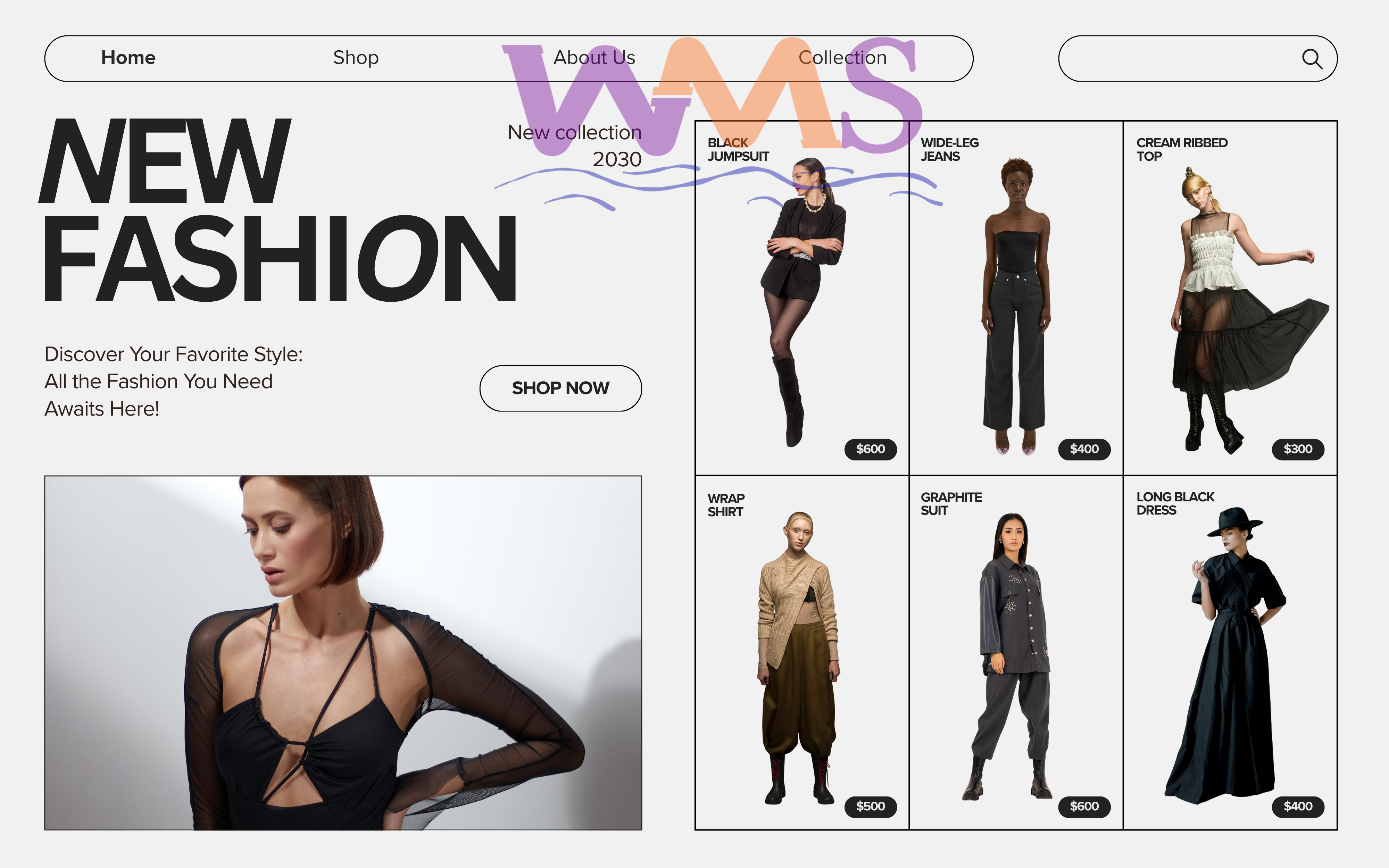 Shops Website Template